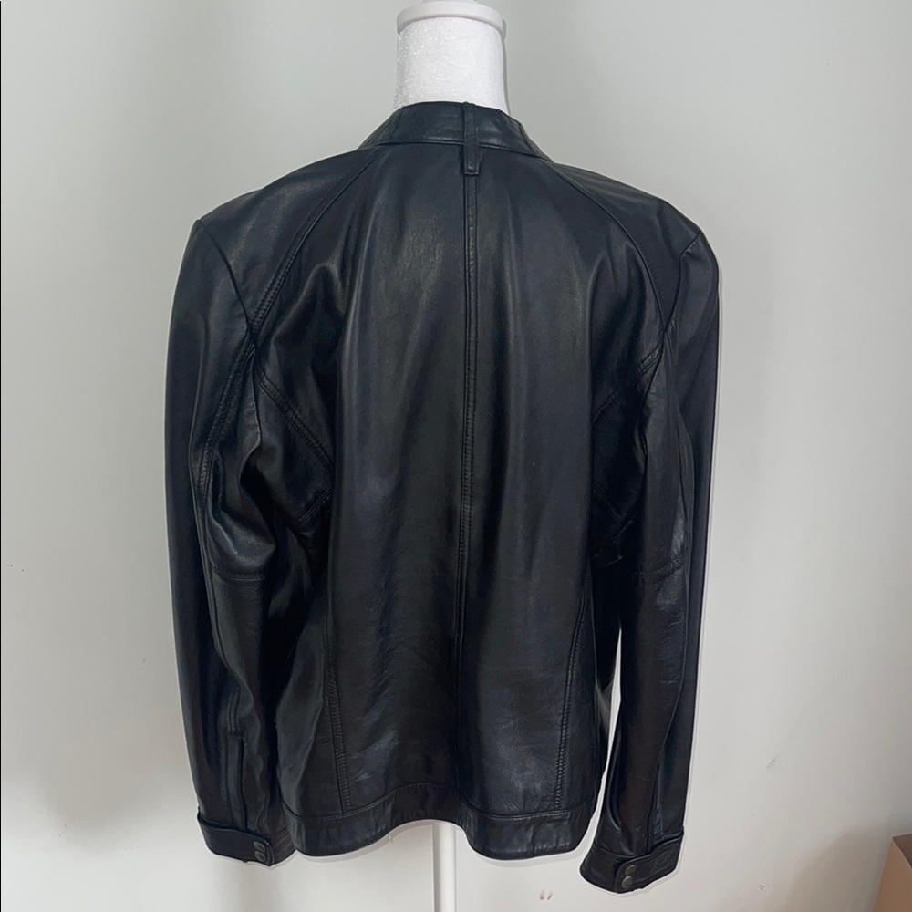 Black Leather Diesel Women's Jacket - Picture 2 of 10